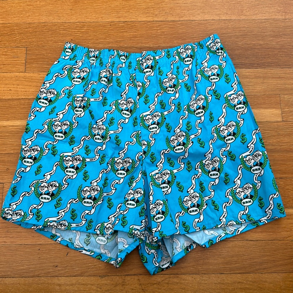 Berkshire Hathaway BRK.A+BRK.B Warren Buffett/Charlie Munger Boxers Large
